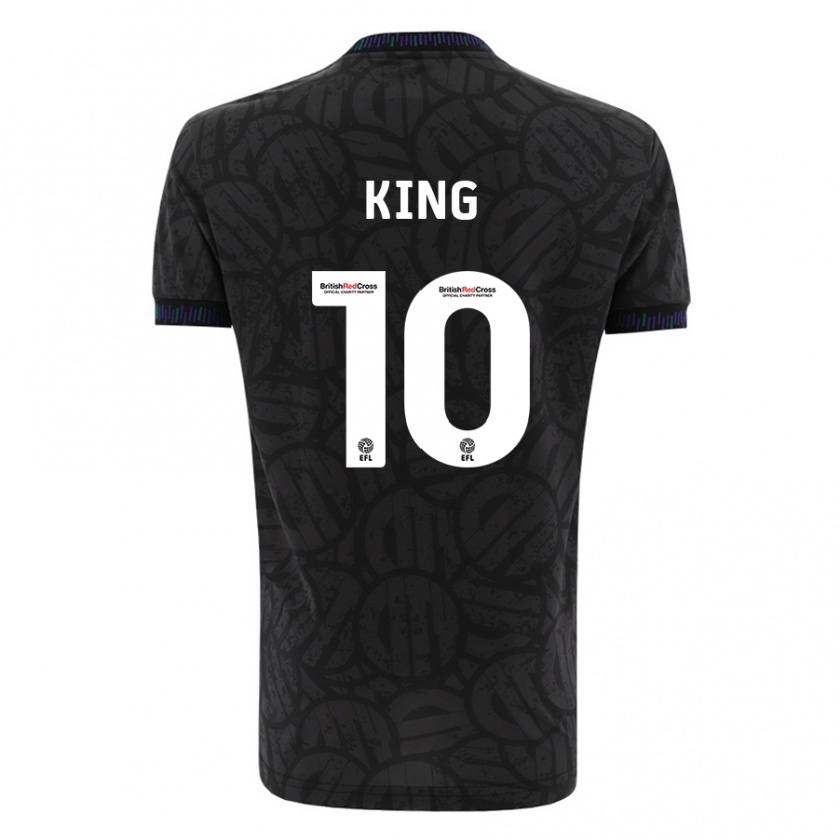 Kandiny Enfant Maillot Andy King #10 Noir Tenues Extérieur 2023/24 T-Shirt