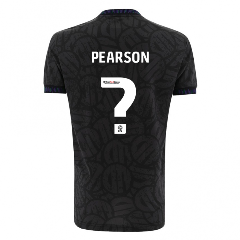 Kandiny Enfant Maillot Sam Pearson #0 Noir Tenues Extérieur 2023/24 T-Shirt