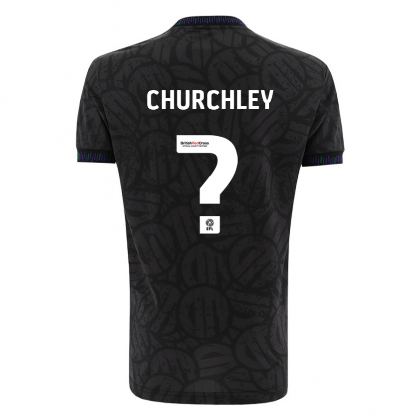 Kandiny Enfant Maillot Kai Churchley #0 Noir Tenues Extérieur 2023/24 T-Shirt