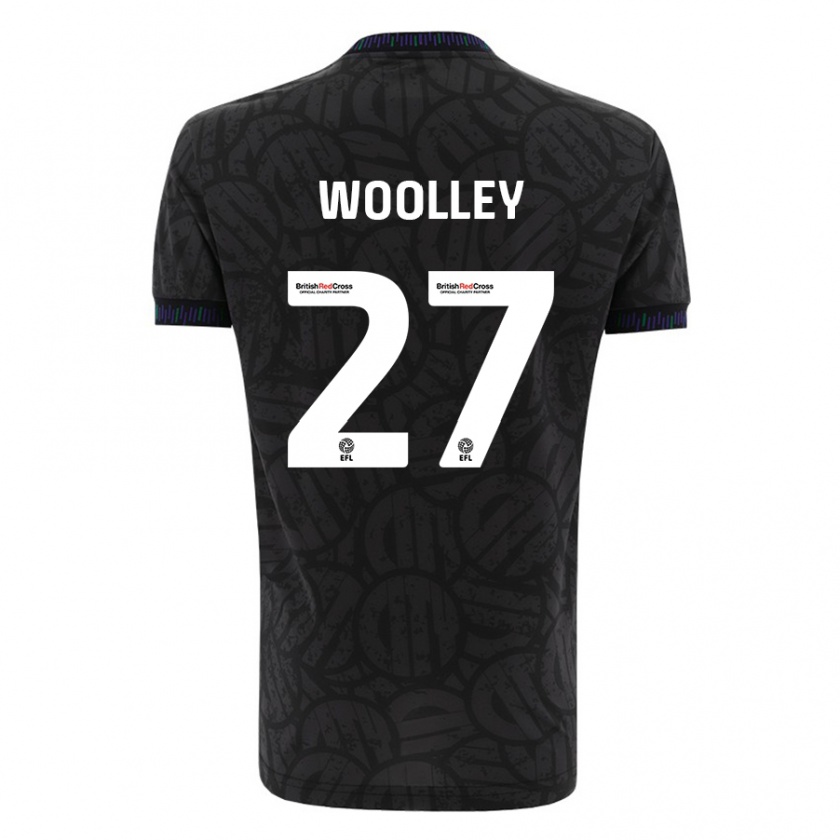 Kandiny Enfant Maillot Jesse Woolley #27 Noir Tenues Extérieur 2023/24 T-Shirt