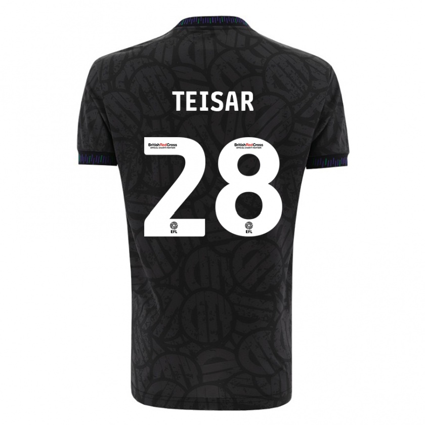 Kandiny Enfant Maillot Tianna Teisar #28 Noir Tenues Extérieur 2023/24 T-Shirt