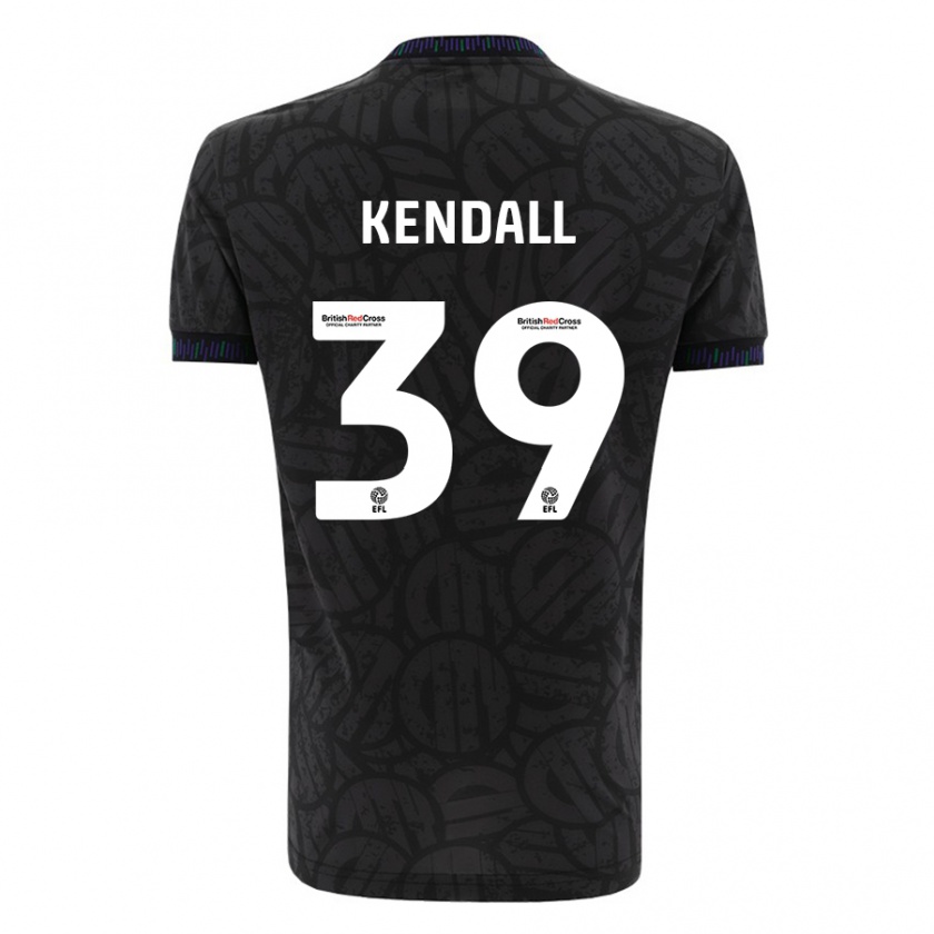 Kandiny Enfant Maillot Maya Kendall #39 Noir Tenues Extérieur 2023/24 T-Shirt