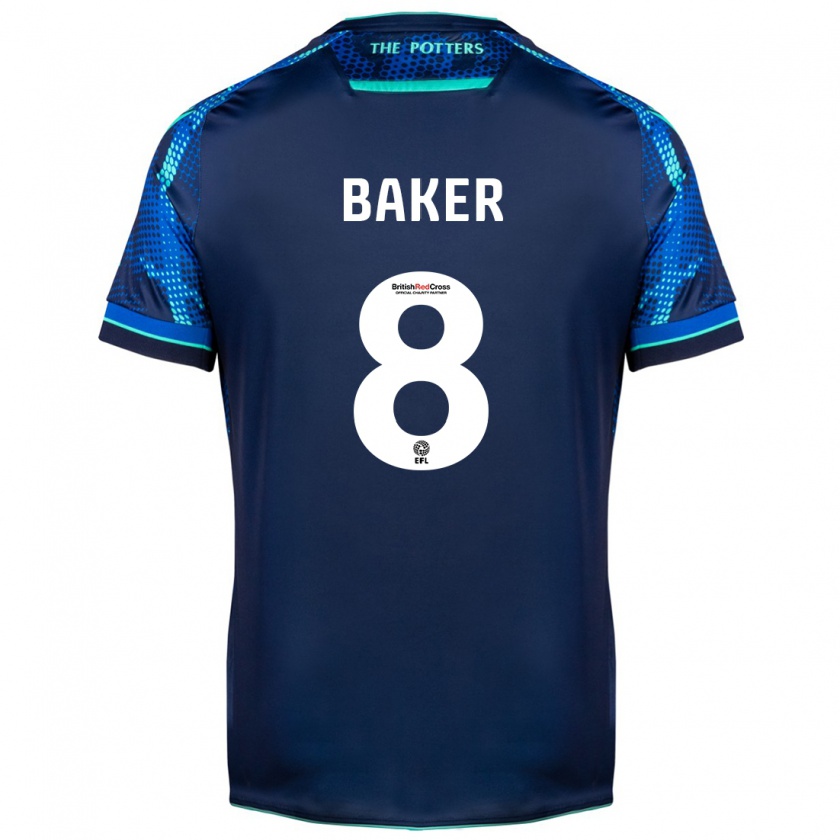 Kandiny Enfant Maillot Lewis Baker #8 Marin Tenues Extérieur 2023/24 T-Shirt