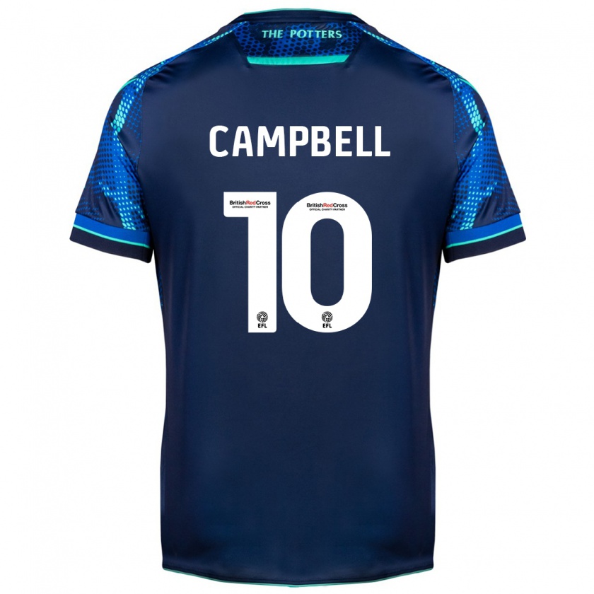 Kandiny Enfant Maillot Tyrese Campbell #10 Marin Tenues Extérieur 2023/24 T-Shirt