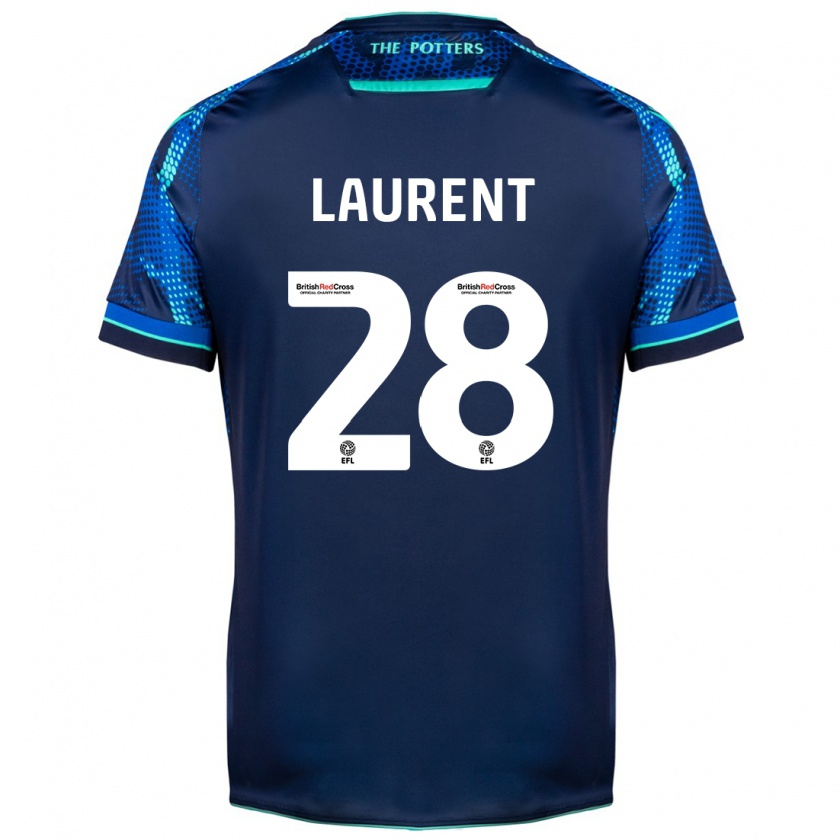 Kandiny Enfant Maillot Josh Laurent #28 Marin Tenues Extérieur 2023/24 T-Shirt