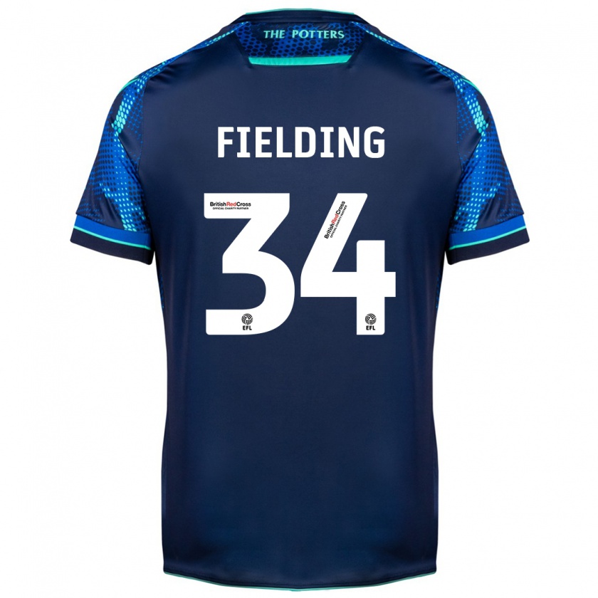 Kandiny Enfant Maillot Frank Fielding #34 Marin Tenues Extérieur 2023/24 T-Shirt