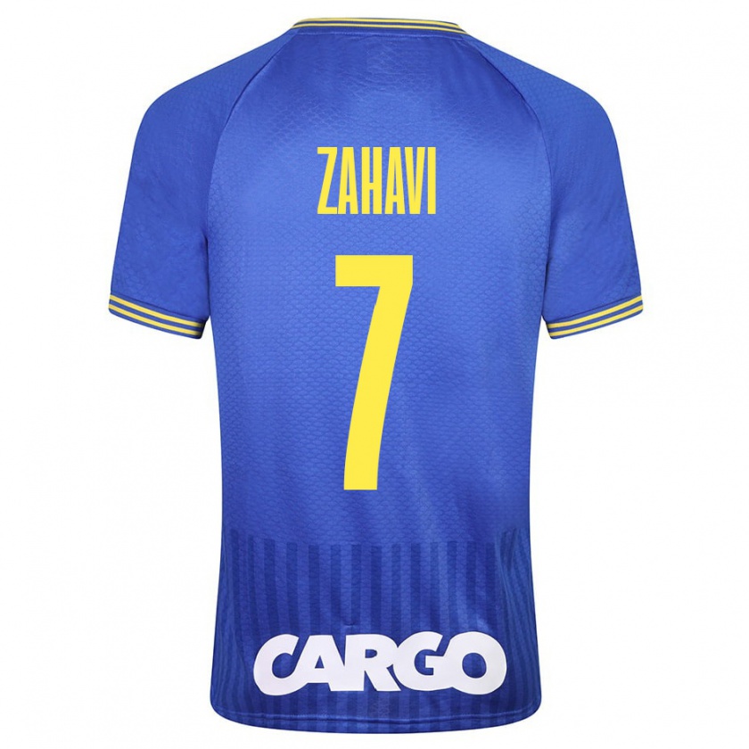 Kandiny Enfant Maillot Eran Zahavi #7 Bleu Tenues Extérieur 2023/24 T-Shirt