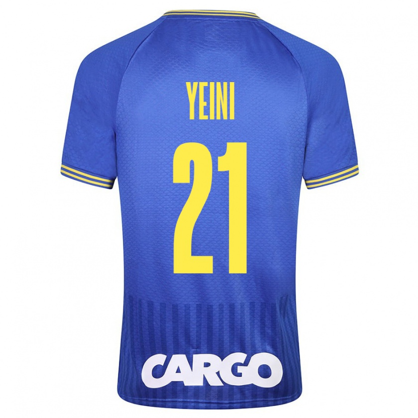 Kandiny Enfant Maillot Sheran Yeini #21 Bleu Tenues Extérieur 2023/24 T-Shirt