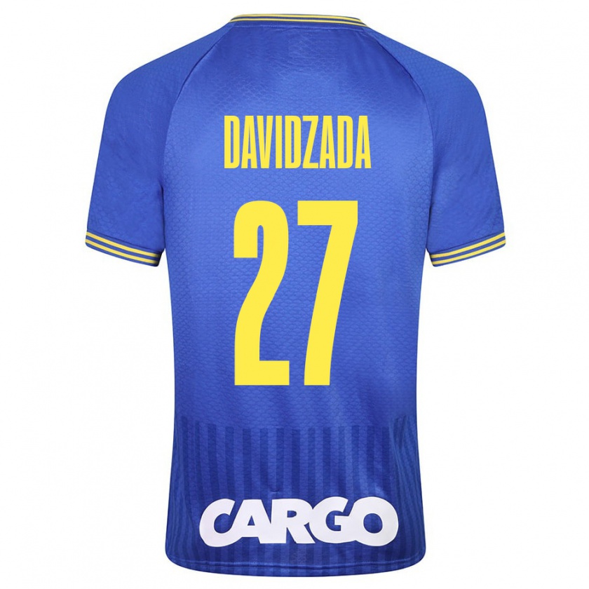 Kandiny Enfant Maillot Ofir Davidzada #27 Bleu Tenues Extérieur 2023/24 T-Shirt