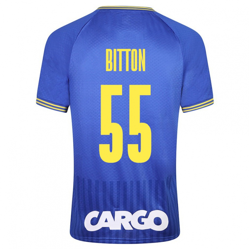 Kandiny Enfant Maillot Nir Bitton #55 Bleu Tenues Extérieur 2023/24 T-Shirt