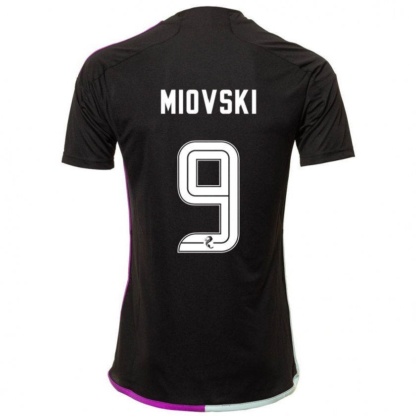 Kandiny Enfant Maillot Bojan Miovski #9 Noir Tenues Extérieur 2023/24 T-Shirt