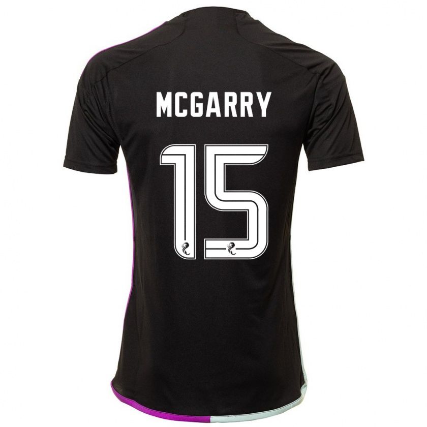 Kandiny Enfant Maillot James Mcgarry #15 Noir Tenues Extérieur 2023/24 T-Shirt