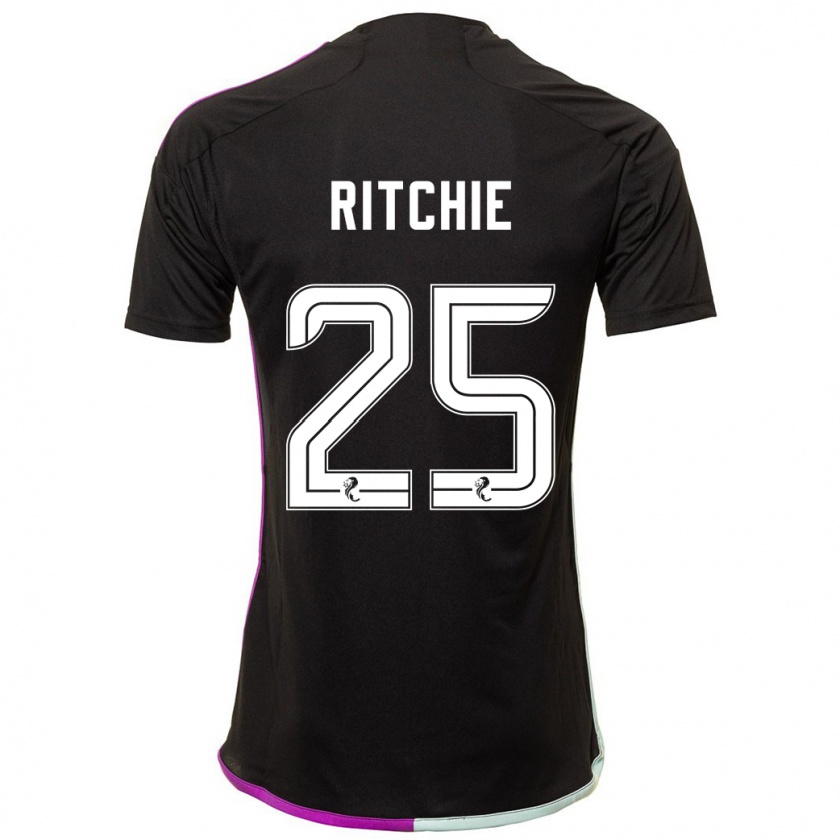 Kandiny Enfant Maillot Tom Ritchie #25 Noir Tenues Extérieur 2023/24 T-Shirt