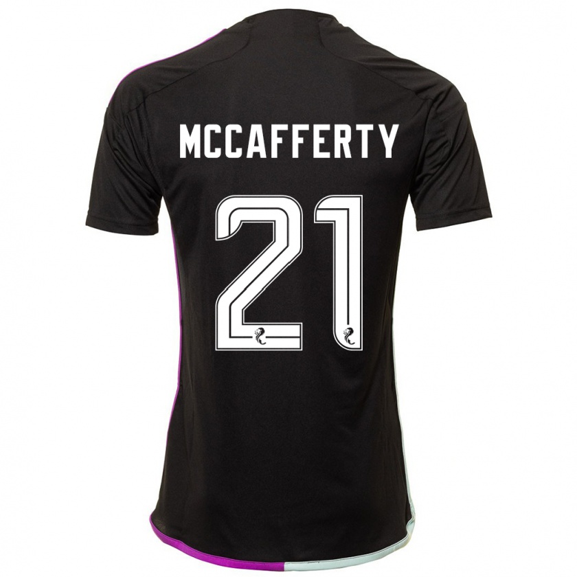 Kandiny Enfant Maillot Eirinn Mccafferty #21 Noir Tenues Extérieur 2023/24 T-Shirt