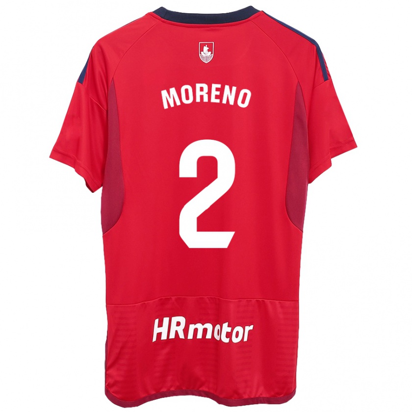 Kandiny Homme Maillot Jorge Moreno #27 Rouge Tenues Domicile 2023/24 T-Shirt