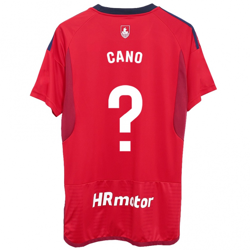 Kandiny Homme Maillot Javi Caño #0 Rouge Tenues Domicile 2023/24 T-Shirt