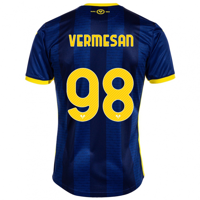 Kandiny Homme Maillot Ioan Vermesan #98 Marin Tenues Domicile 2023/24 T-Shirt