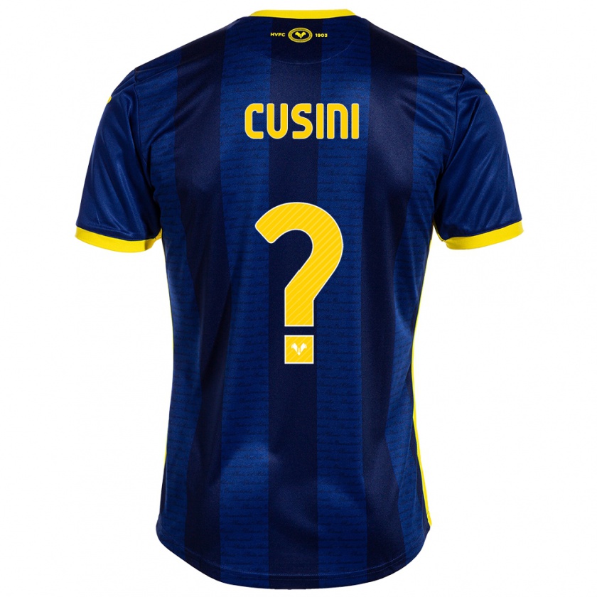 Kandiny Homme Maillot Christian Cusini #0 Marin Tenues Domicile 2023/24 T-Shirt