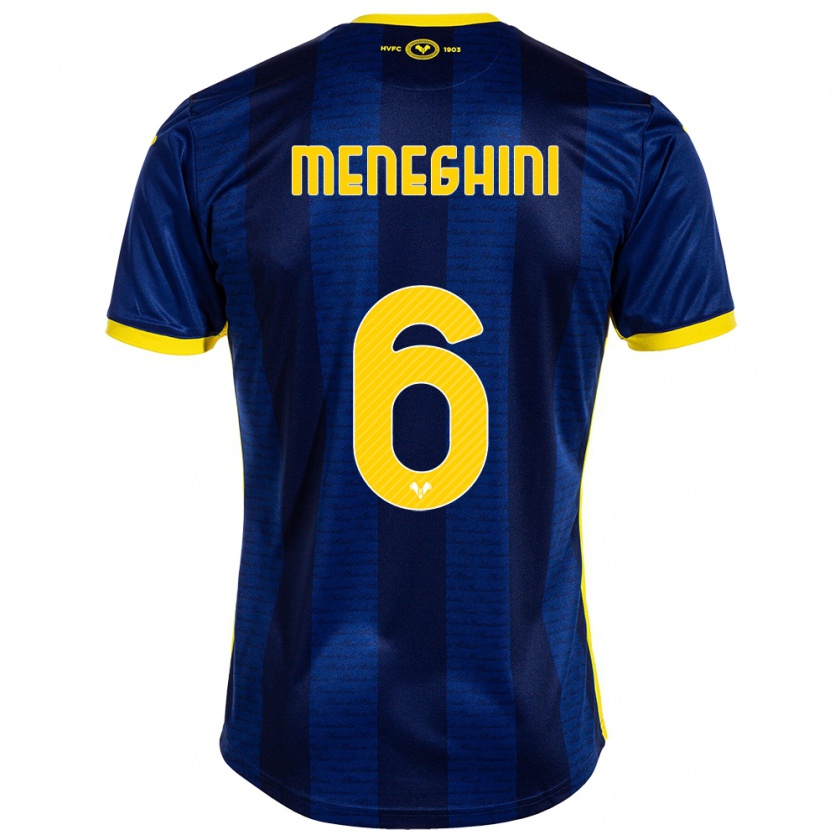 Kandiny Homme Maillot Sofia Meneghini #6 Marin Tenues Domicile 2023/24 T-Shirt