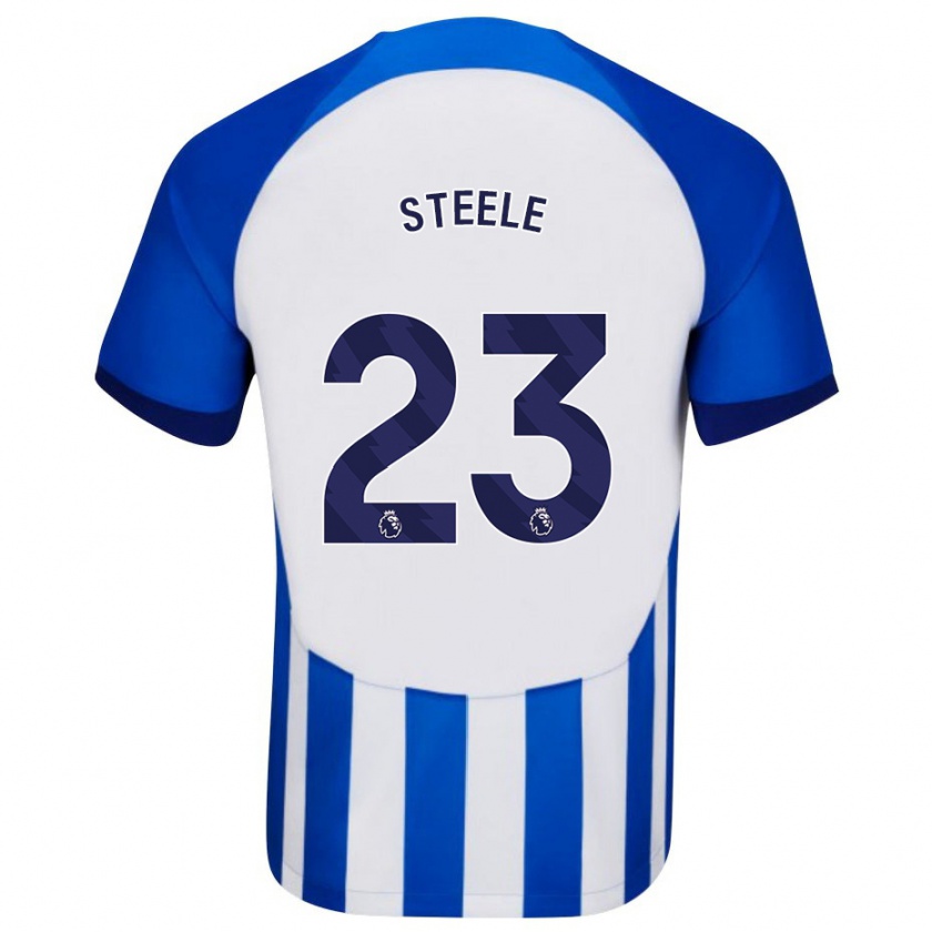 Kandiny Homme Maillot Jason Steele #23 Bleu Tenues Domicile 2023/24 T-Shirt