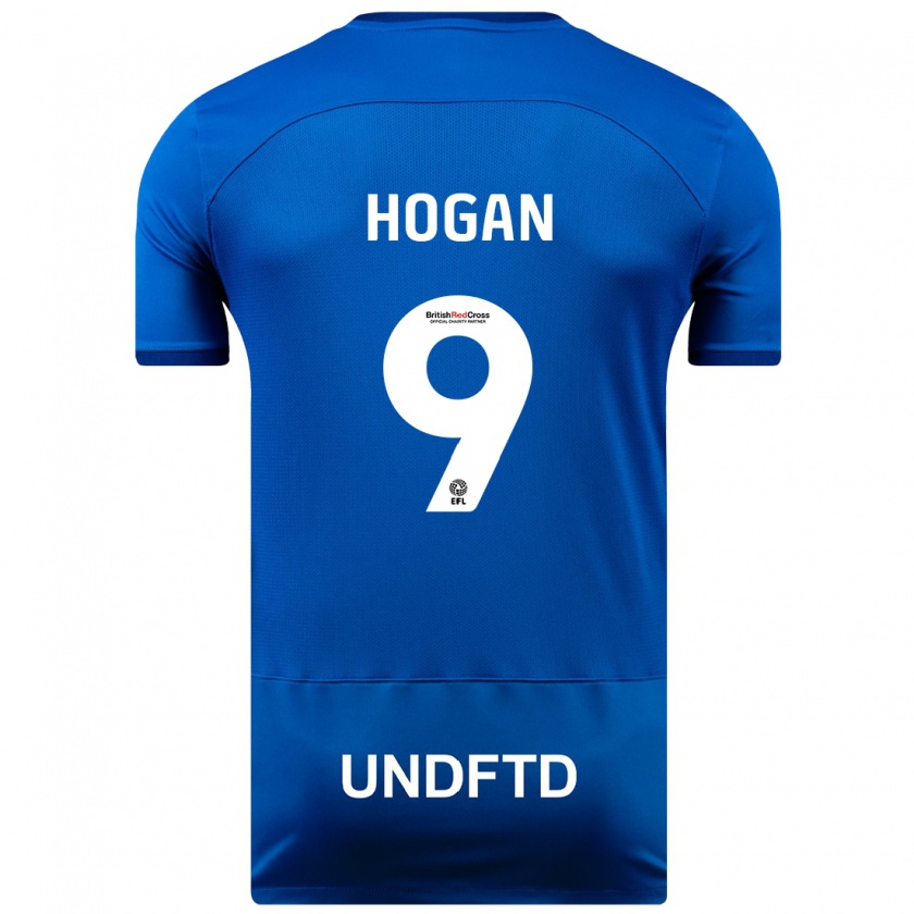 Kandiny Homme Maillot Scott Hogan #9 Bleu Tenues Domicile 2023/24 T-Shirt