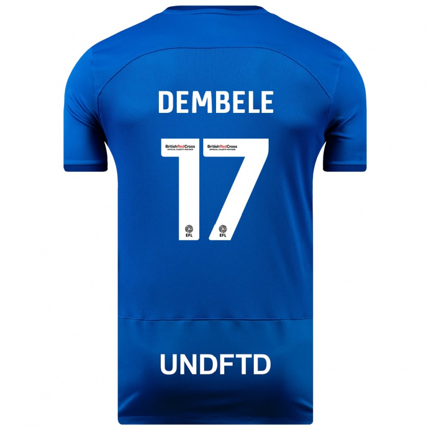 Kandiny Homme Maillot Siriki Dembélé #17 Bleu Tenues Domicile 2023/24 T-Shirt