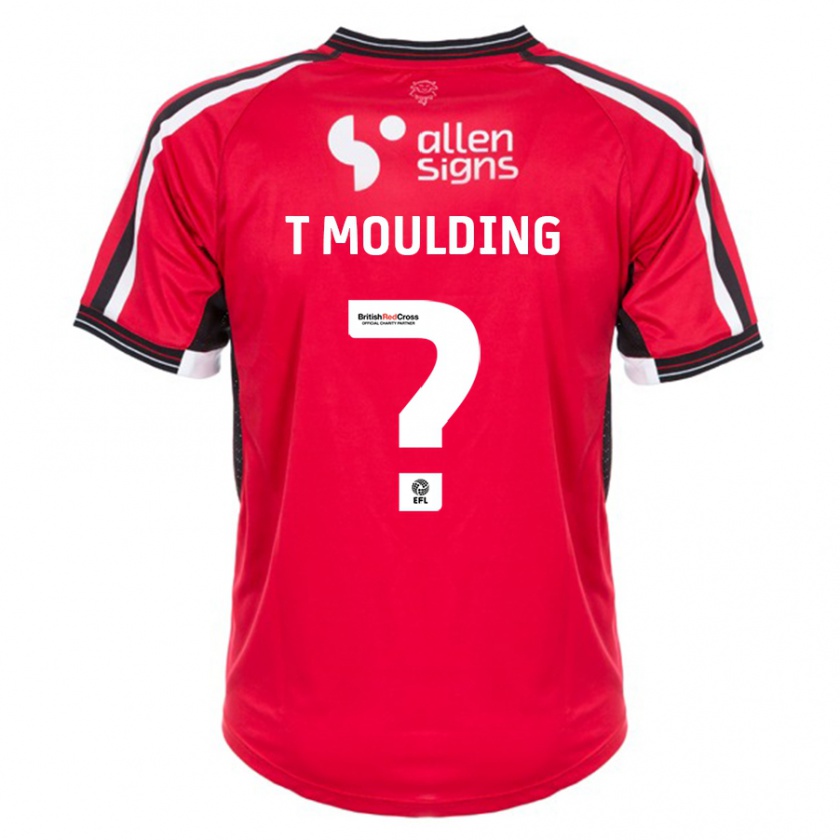 Kandiny Homme Maillot Ella Thompson-Moulding #0 Rouge Tenues Domicile 2023/24 T-Shirt