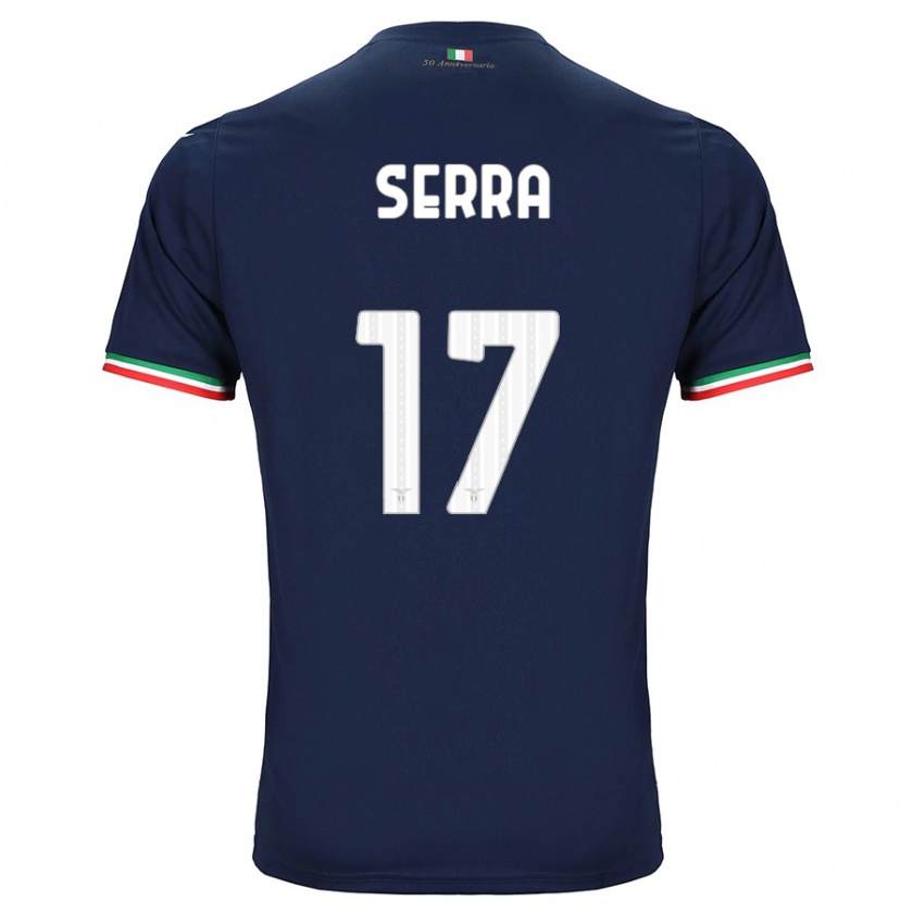 Kandiny Homme Maillot Federico Serra #17 Marin Tenues Extérieur 2023/24 T-Shirt