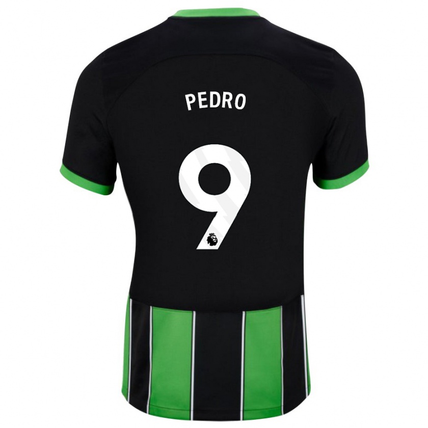 Kandiny Homme Maillot João Pedro #9 Vert Noir Tenues Extérieur 2023/24 T-Shirt