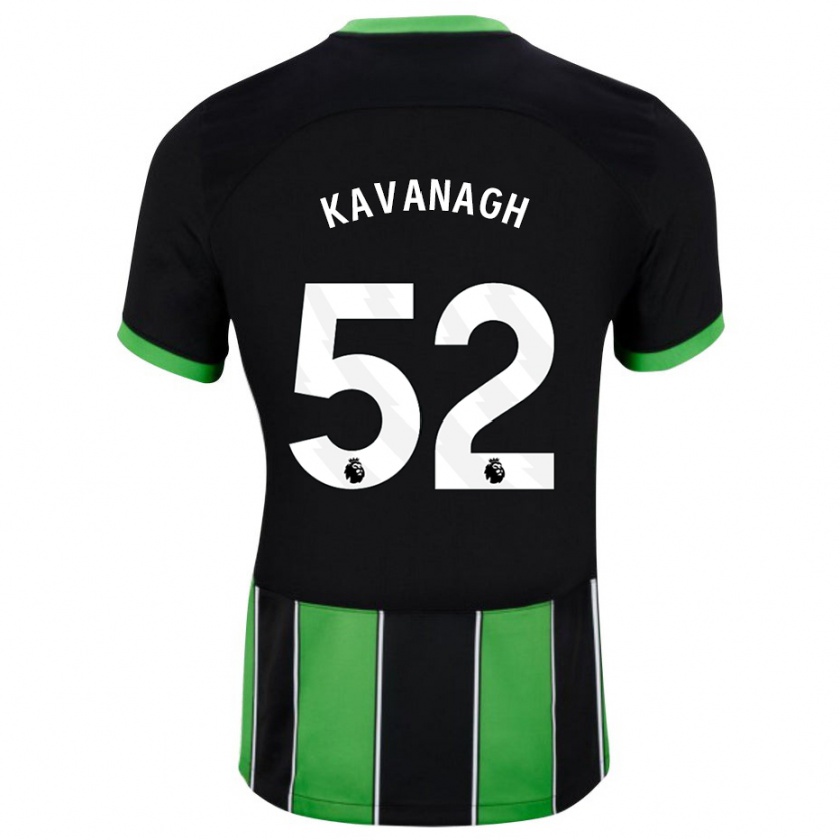 Kandiny Homme Maillot Leigh Kavanagh #52 Vert Noir Tenues Extérieur 2023/24 T-Shirt