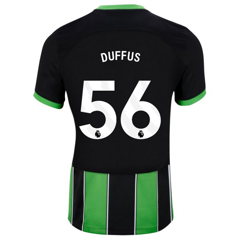 Kandiny Homme Maillot Josh Duffus #56 Vert Noir Tenues Extérieur 2023/24 T-Shirt