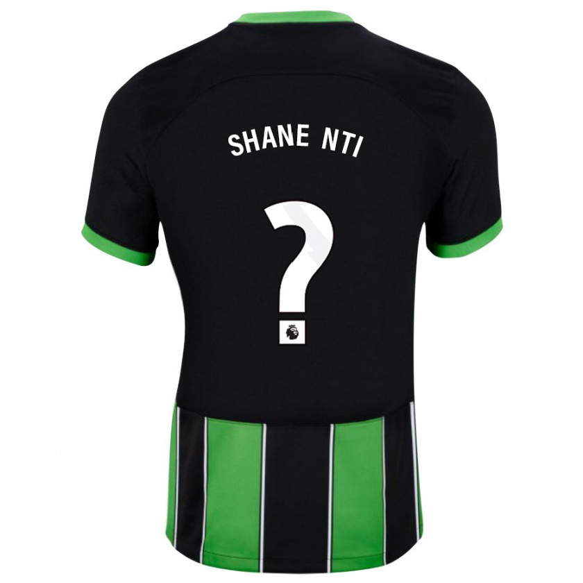 Kandiny Homme Maillot Shane Nti #0 Vert Noir Tenues Extérieur 2023/24 T-Shirt