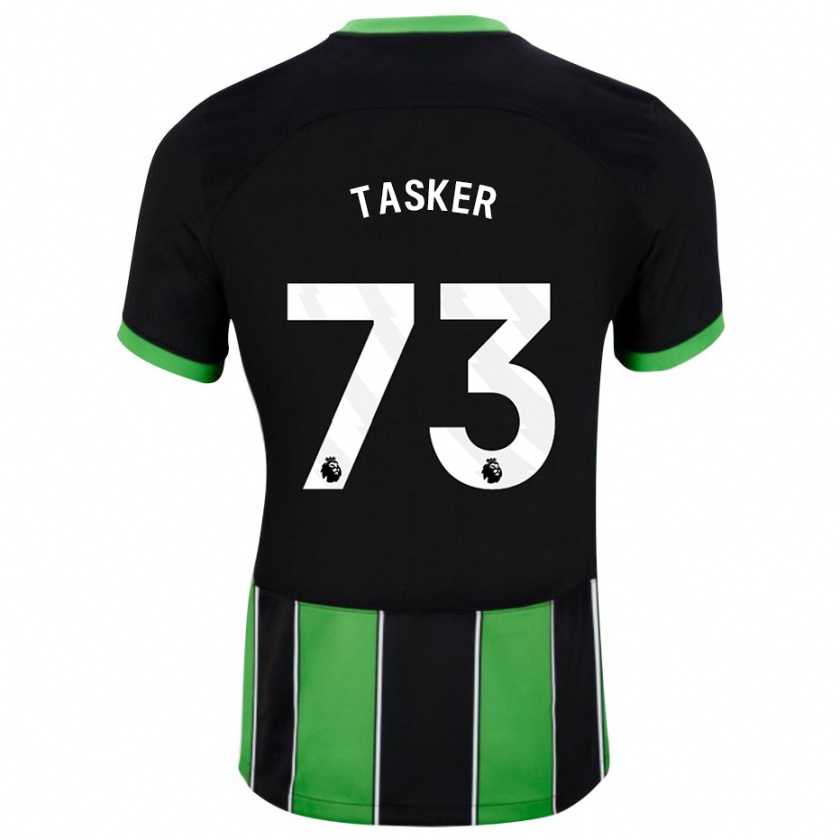 Kandiny Homme Maillot Charlie Tasker #73 Vert Noir Tenues Extérieur 2023/24 T-Shirt