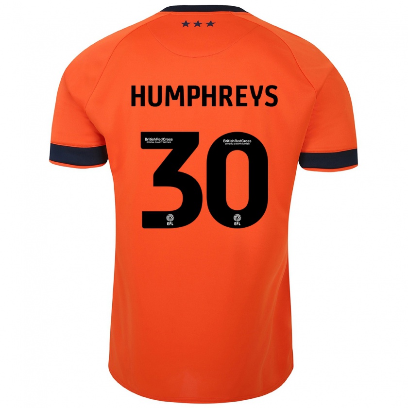 Kandiny Homme Maillot Cameron Humphreys #30 Orange Tenues Extérieur 2023/24 T-Shirt