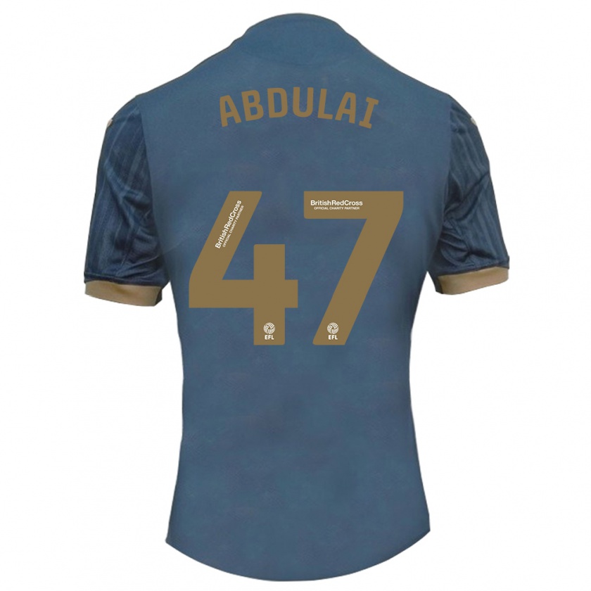 Kandiny Homme Maillot Azeem Abdulai #47 Sarcelle Foncée Tenues Extérieur 2023/24 T-Shirt