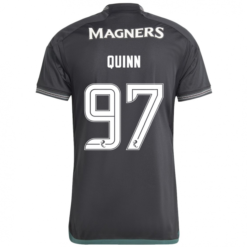 Kandiny Homme Maillot Ben Quinn #97 Noir Tenues Extérieur 2023/24 T-Shirt