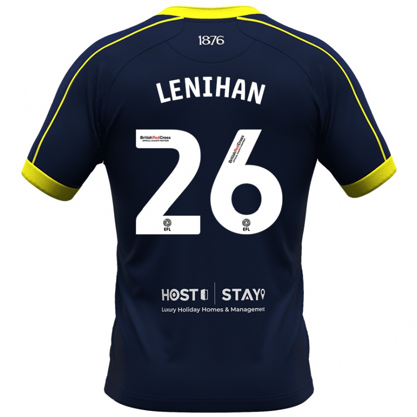 Kandiny Homme Maillot Darragh Lenihan #26 Marin Tenues Extérieur 2023/24 T-Shirt