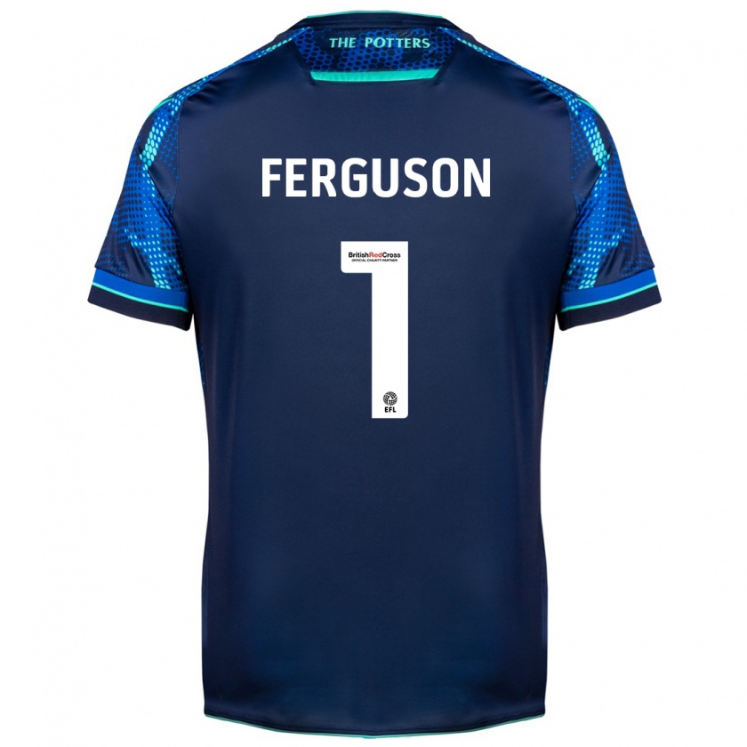 Kandiny Homme Maillot Georgie Ferguson #1 Marin Tenues Extérieur 2023/24 T-Shirt