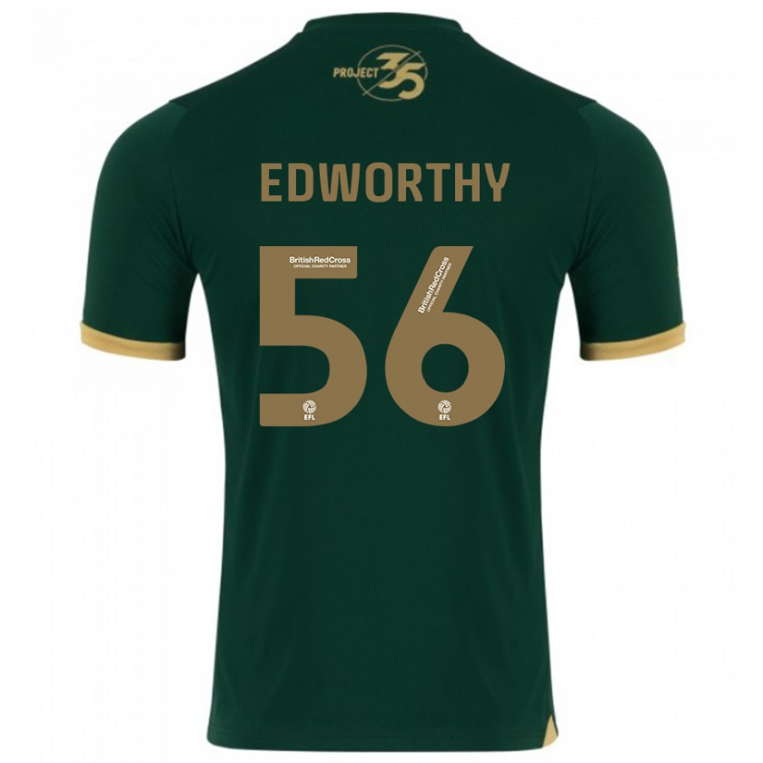 Kandiny Femme Maillot Kieran Edworthy #56 Vert Tenues Domicile 2023/24 T-Shirt