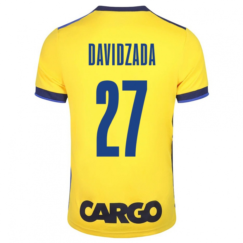 Kandiny Femme Maillot Ofir Davidzada #27 Jaune Tenues Domicile 2023/24 T-Shirt