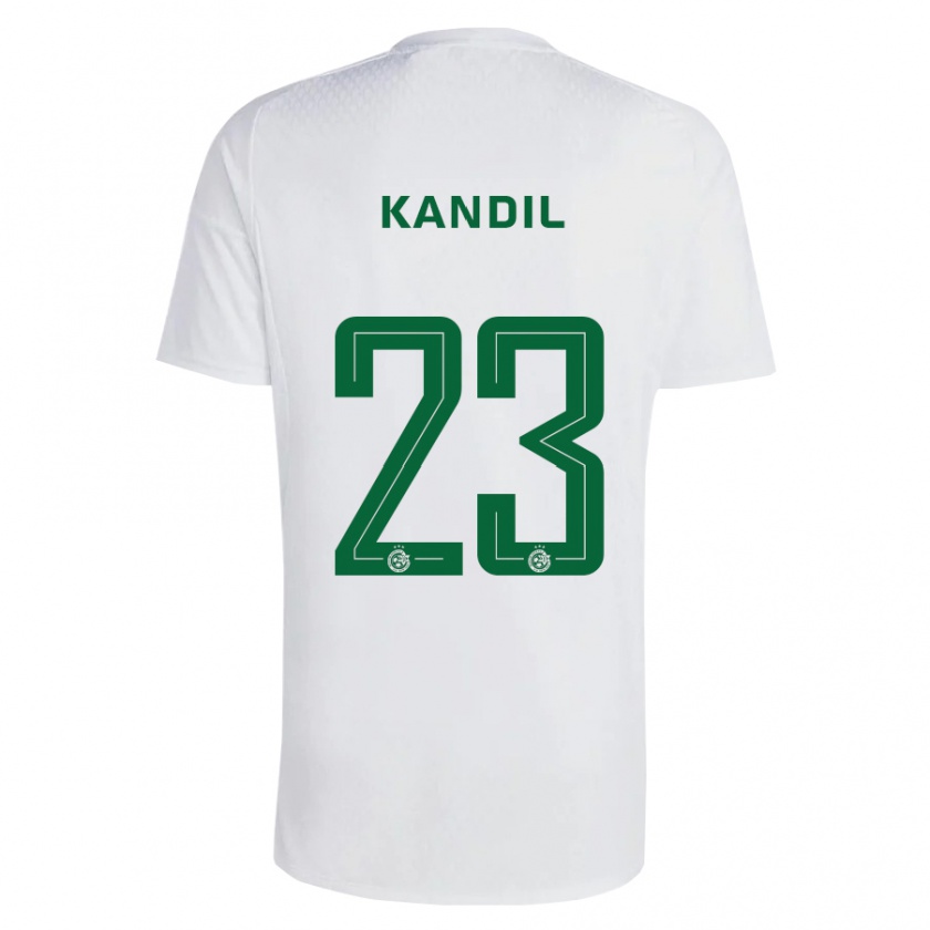 Kandiny Femme Maillot Maor Kandil #23 Vert Bleu Tenues Extérieur 2023/24 T-Shirt