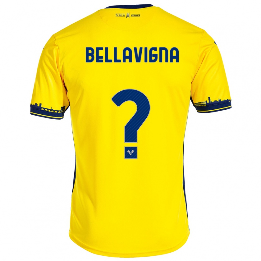 Kandiny Femme Maillot Marco Bellavigna #0 Jaune Tenues Extérieur 2023/24 T-Shirt