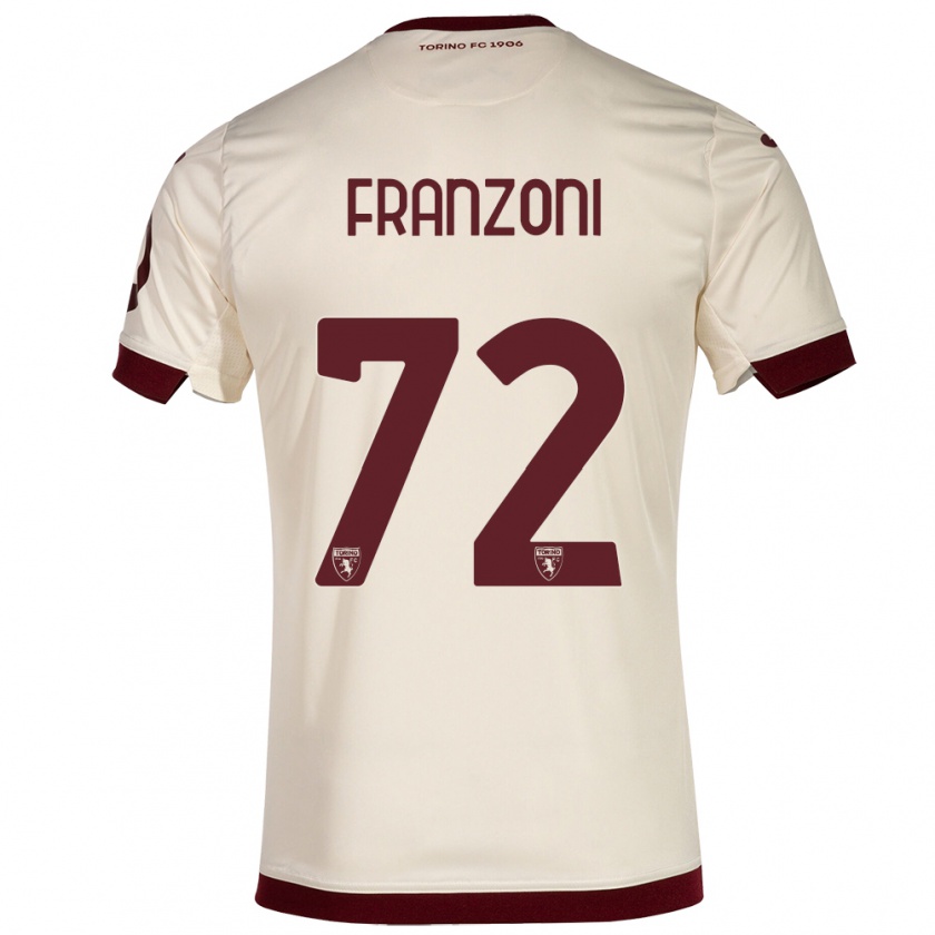 Kandiny Femme Maillot Nicolò Franzoni #72 Champenois Tenues Extérieur 2023/24 T-Shirt