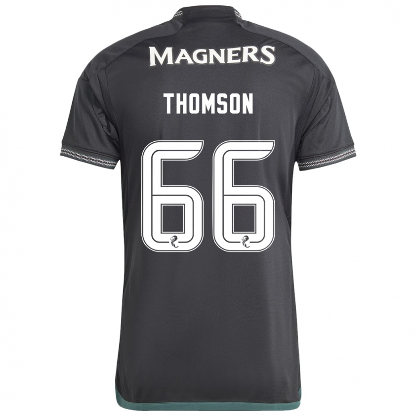 Kandiny Femme Maillot Corey Thomson #66 Noir Tenues Extérieur 2023/24 T-Shirt