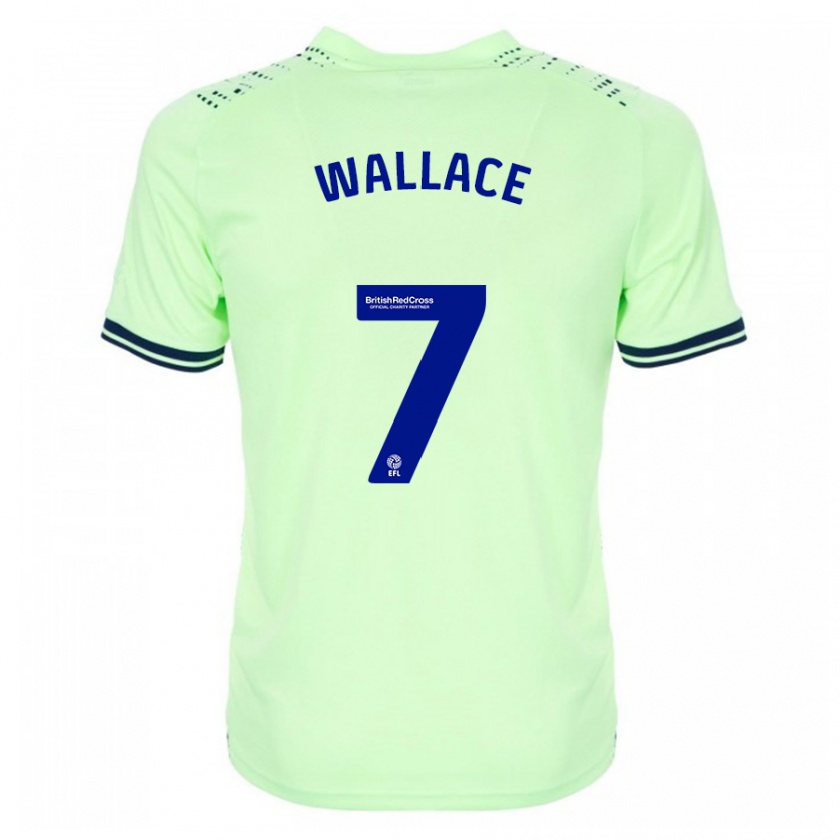 Kandiny Femme Maillot Jed Wallace #7 Marin Tenues Extérieur 2023/24 T-Shirt