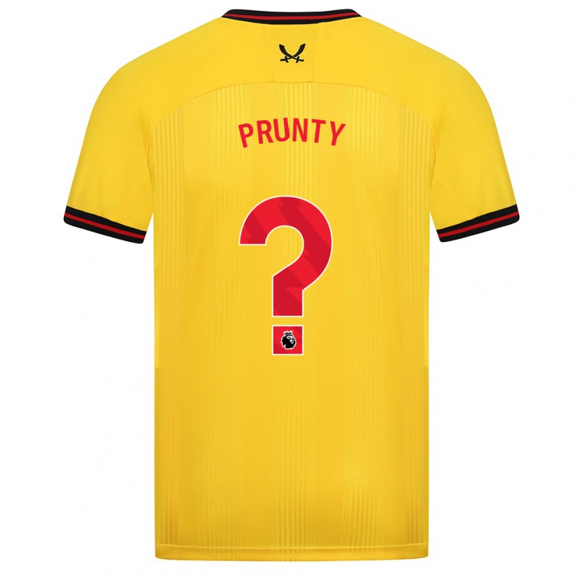 Kandiny Femme Maillot Jayden Prunty #0 Jaune Tenues Extérieur 2023/24 T-Shirt