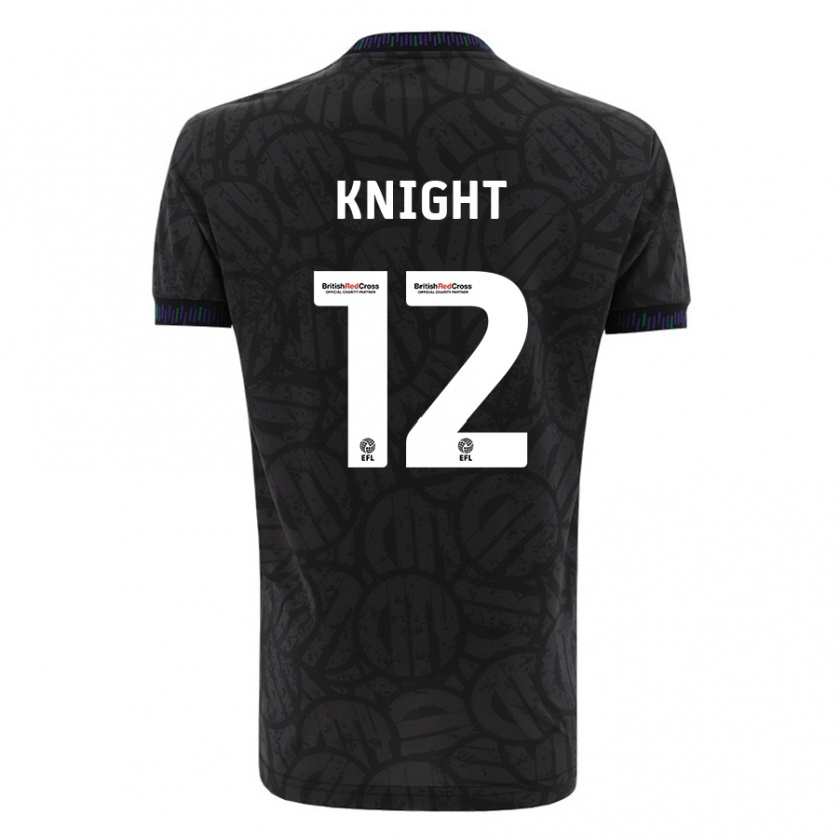 Kandiny Femme Maillot Jason Knight #12 Noir Tenues Extérieur 2023/24 T-Shirt