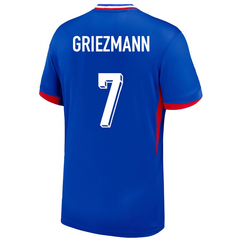 Kandiny Enfant Maillot France Antoine Griezmann #7 Bleu Tenues Domicile 24-26 T-Shirt