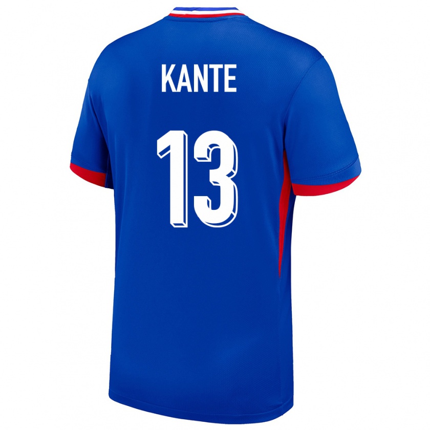 Kandiny Enfant Maillot France N Golo Kante #13 Bleu Tenues Domicile 24-26 T-Shirt