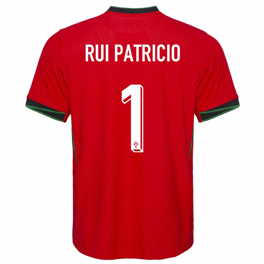 Kandiny Enfant Maillot Portugal Rui Patricio #1 Rouge Tenues Domicile 24-26 T-Shirt